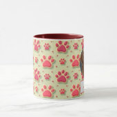 カスタム犬の母、犬のパパ、贈り物のパーソナライズ マグカップ (中央)