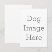 8.9cm x 12.7cmフラットサンキューカード (正面/裏面)