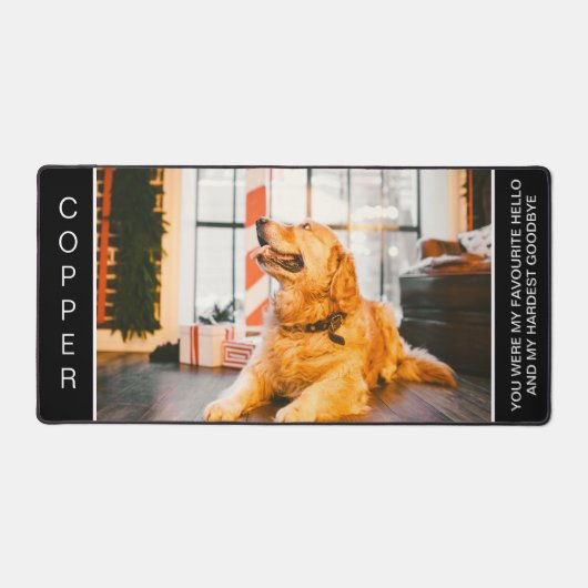 カスタム犬の記念写真 デスクマット (正面)