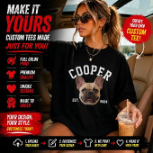 カスタム犬の顔と名前 ペット写真Tシャツ Dog Dad Mom Tシャツ