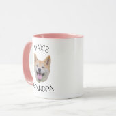 カスタム犬の顔コーヒーマグ お父さんへのギフト マグカップ (正面左)