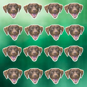 カスタム犬の顔ステッカー、犬の恋人の贈り物、犬の母 シール