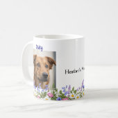 カスタム犬または猫の写真名ペット愛人ギフトマグ コーヒーマグカップ (正面左)