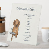 カスタム犬バー台座標識 台座サイン (インサイチュ)