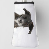 カスタム犬パーソナライズされたの写真 ゴルフヘッドカバー (回転90)