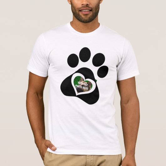 カスタム犬フォトティーパーソナライズされた- Pet Lover Gift Tシャツ (正面)