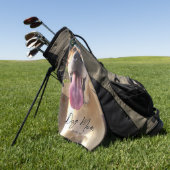 カスタム犬フォトドッグマパーソナライズされたム ゴルフタオル (グリーン)