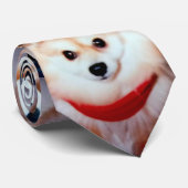 カスタム犬ペット写真クリスマス ネクタイ (ロール)