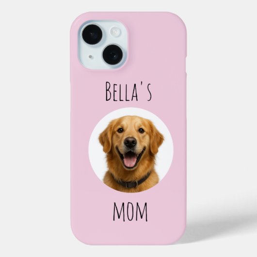 カスタム犬ママ写真＆名前デザイン Case-Mate iPhoneケース (裏面)
