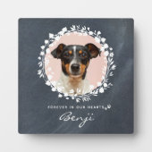 カスタム犬メモリアルペットロス記念フォトリース フォトプラーク (正面)