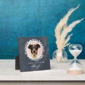 カスタム犬メモリアルペットロス記念フォトリース フォトプラーク (インサイチュ)