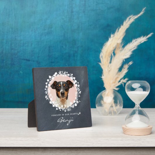 カスタム犬メモリアルペットロス記念フォトリース フォトプラーク (インサイチュ)