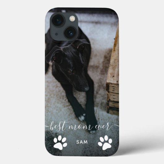 カスタム犬写真の最高のママ Case-Mate iPhoneケース (裏面)