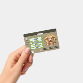 カスタム犬写真ペットIDカードバッジ バッジ (手持ち)