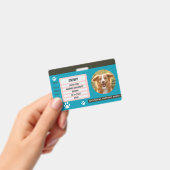 カスタム犬写真ペットIDカードバッジ バッジ (手持ち)