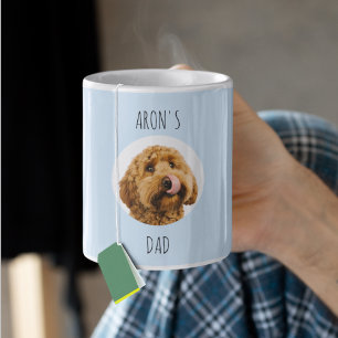 カスタム犬写真マグカップ   ペットを愛するパパへのギフト コーヒーマグカップ