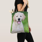 カスタム犬写真両面トートバッグ トートバッグ (クローズアップ)