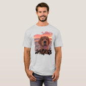 カスタム犬写真Tシャツ - 名前入りペットTシャツ Tシャツ (正面フル)