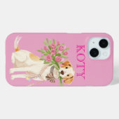 カスタム犬名前スマホケース Case-Mate iPhoneケース (裏面 (横))
