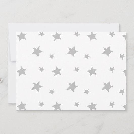 カスタム犬誕生日フォト文字 |ペットの星 招待状 (裏面)