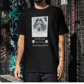 カスタム犬追悼デザイン あなたは私たちの心に足跡を残してくれました Tシャツ