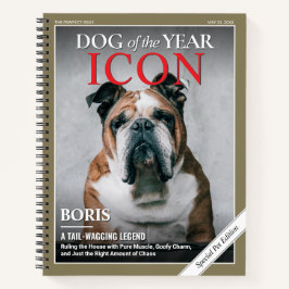 カスタム犬雑誌表紙ノート、ペット雑誌 ノートブック