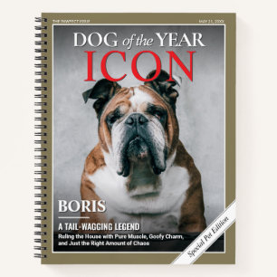 カスタム犬雑誌表紙ノート、ペット雑誌 ノートブック