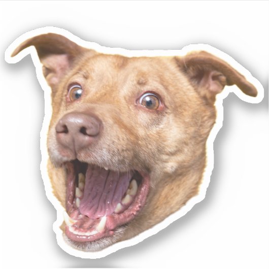 カスタム犬顔シール | 犬の母の贈り物 シール (正面)