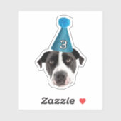 カスタム犬顔ステッカーカスタム、顔誕生日 シール (シート)