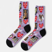 カスタム犬顔ソックスパーソナライズされた、犬の写真 ソックス (左)