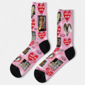 カスタム犬顔ソックスパーソナライズされた、犬の写真 ソックス (左)