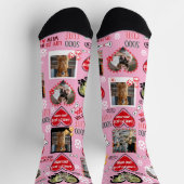 カスタム犬顔ソックスパーソナライズされた、犬の写真 ソックス (上部)