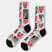 カスタム犬顔ソックスパーソナライズされた、犬の写真 ソックス (左)