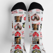 カスタム犬顔ソックスパーソナライズされた、犬の写真 ソックス (上部)