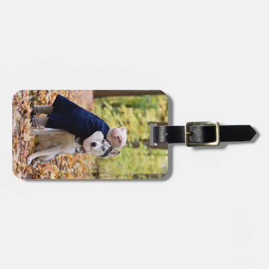 カスタム犬 ラゲッジタグ (正面横)