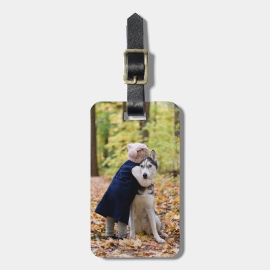 カスタム犬 ラゲッジタグ (正面縦)