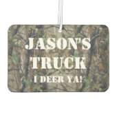 カスタム狩りフレッシュナー – 迷彩柄ガおもしろいグ カーエアーフレッシュナー (裏面)