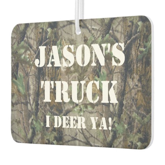 カスタム狩りフレッシュナー – 迷彩柄ガおもしろいグ カーエアーフレッシュナー (左)