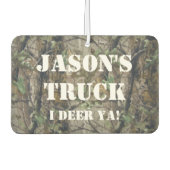 カスタム狩りフレッシュナー – 迷彩柄ガおもしろいグ カーエアーフレッシュナー (正面)