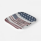 カスタム独立日飛行機旗紙プレート ペーパープレート (傾斜あり)