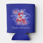 カスタム独立記念日の花火大会 缶クーラー (裏面)