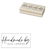 カスタム独自のスクリプシンプルト作成"Handmade by" ラバースタンプ (押印)