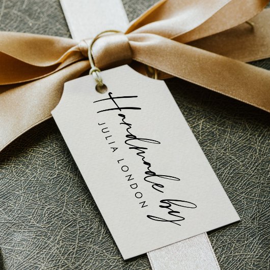 カスタム独自のスクリプシンプルト作成"Handmade by" ラバースタンプ