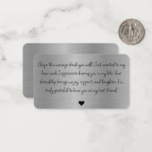 カスタム独自のメッセースタイリッシュジつや消しメタルカード ノートカード (正面/裏面インサイチュ)