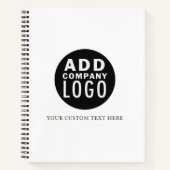 カスタム独自のロゴの追加 |会社 ノートブック (正面)