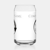 カスタム独自のロゴを作成プロモガラス。 ガラス缶 (左)