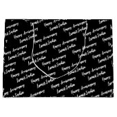 カスタム独自の命名記念日ラージ抱き枕 ラージペーパーバッグ (正面)