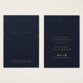 カスタム独自文字ネックレスイヤリングディスプレイカード (正面&裏面)