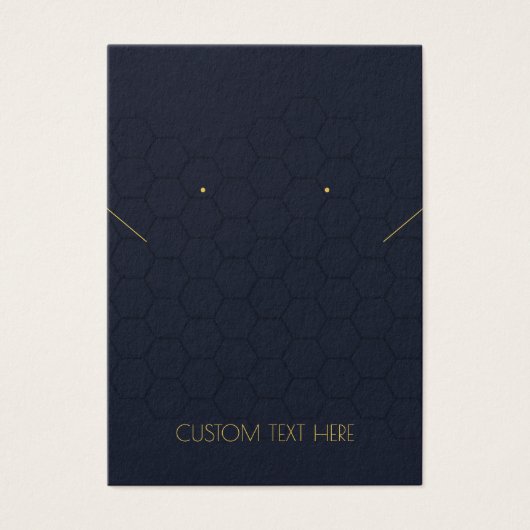 カスタム独自文字ネックレスイヤリングディスプレイカード (正面)