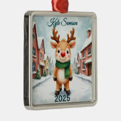 カスタム独身のトナカイ メタルオーナメント (右)
